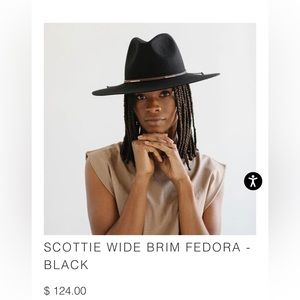 GIGI PIP scotty stiff wide brim fedora